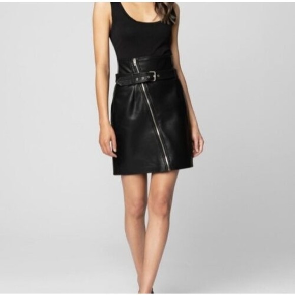 BLANK NYC NEW It Takes Two Vegan Leather Skirt Size 27